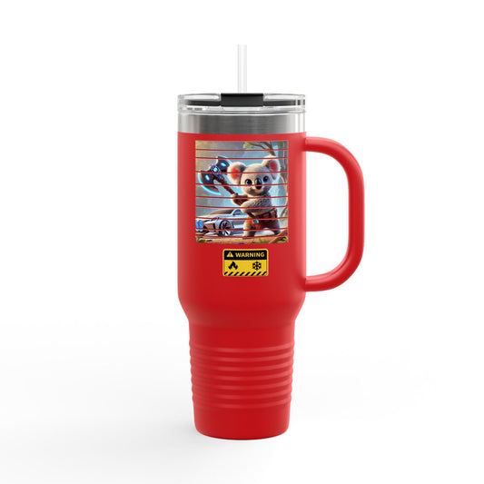 Fireside Gifts "WARNING: K Samurai"  Insulated Travel Mug