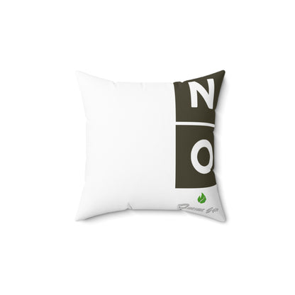 Military Chic Decorative Square Pillow - Unique Home Accent