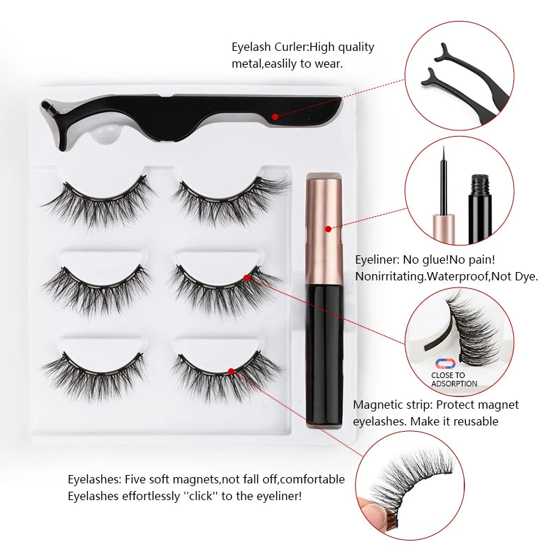 Magnetic Eyelashes Set  (2025 March)