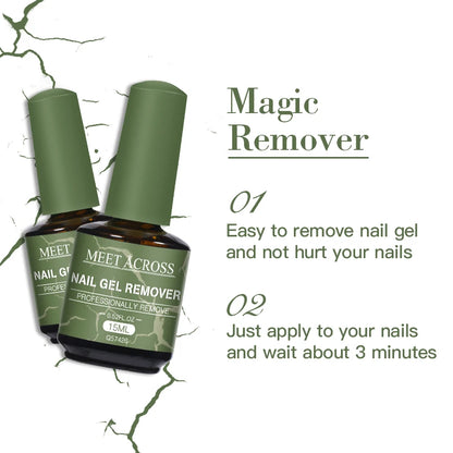 MEET ACROSS Magic Fast Nail Gel Polish Remover