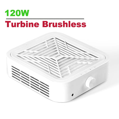 120W Strong Suction Turbine Brushless Nail Dust Remover