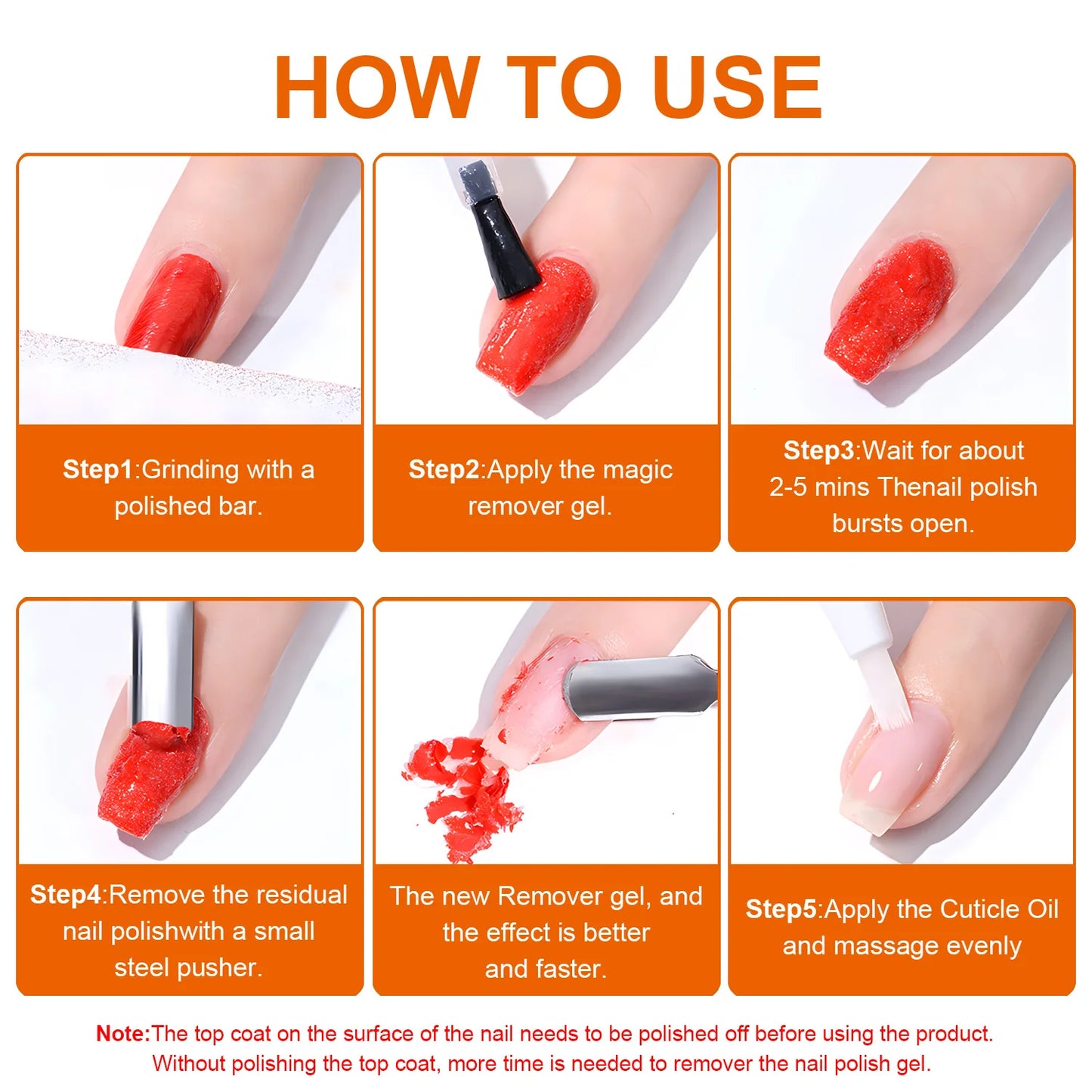 Quick & Easy Gel Nail Polish Remover,