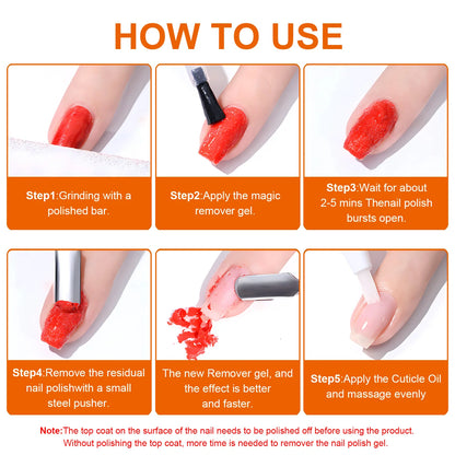 Quick & Easy Gel Nail Polish Remover,