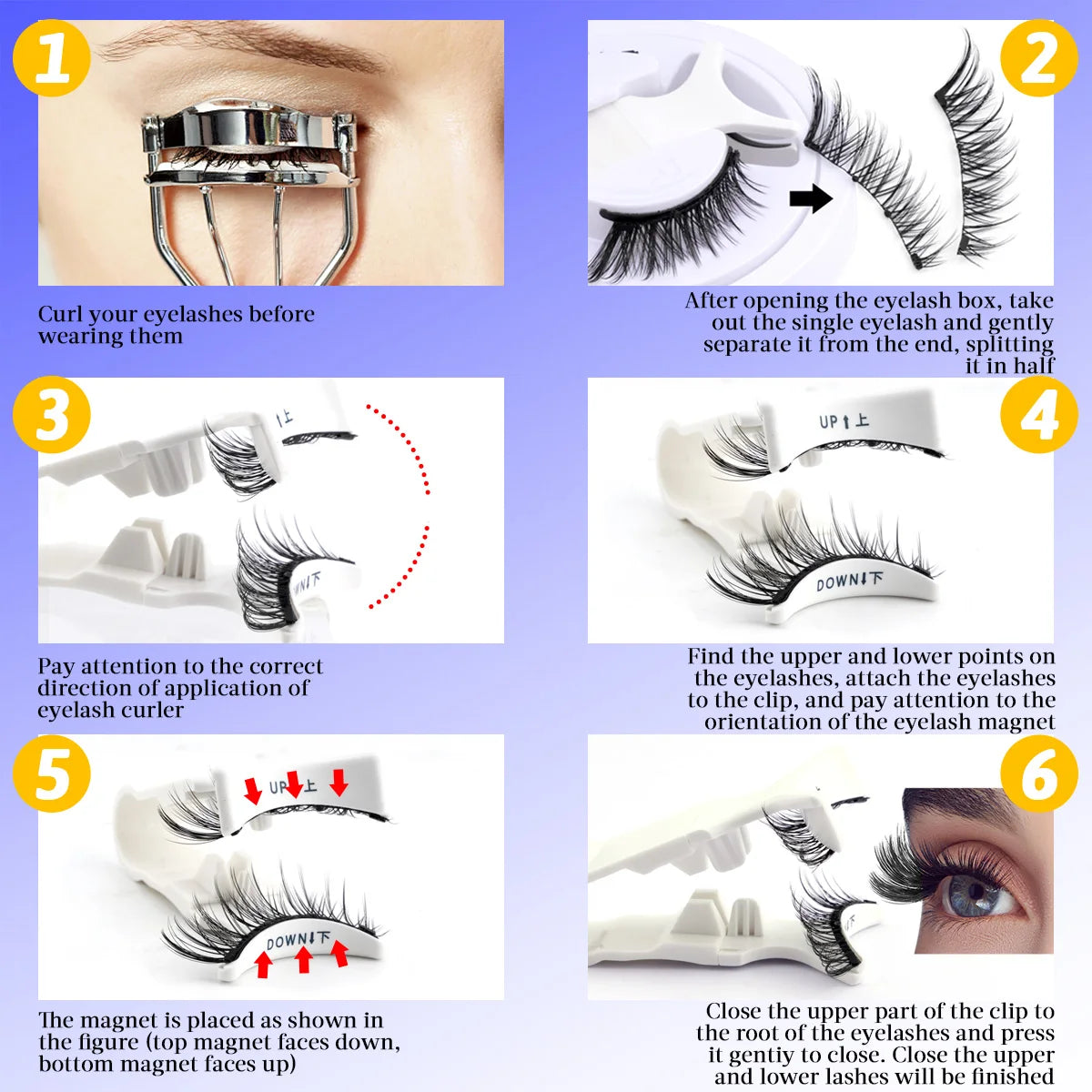 Reusable Magnetic Eyelash (1 Pair)